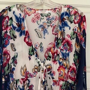 Johnny Was Maya Kaftan floral print coverup dress